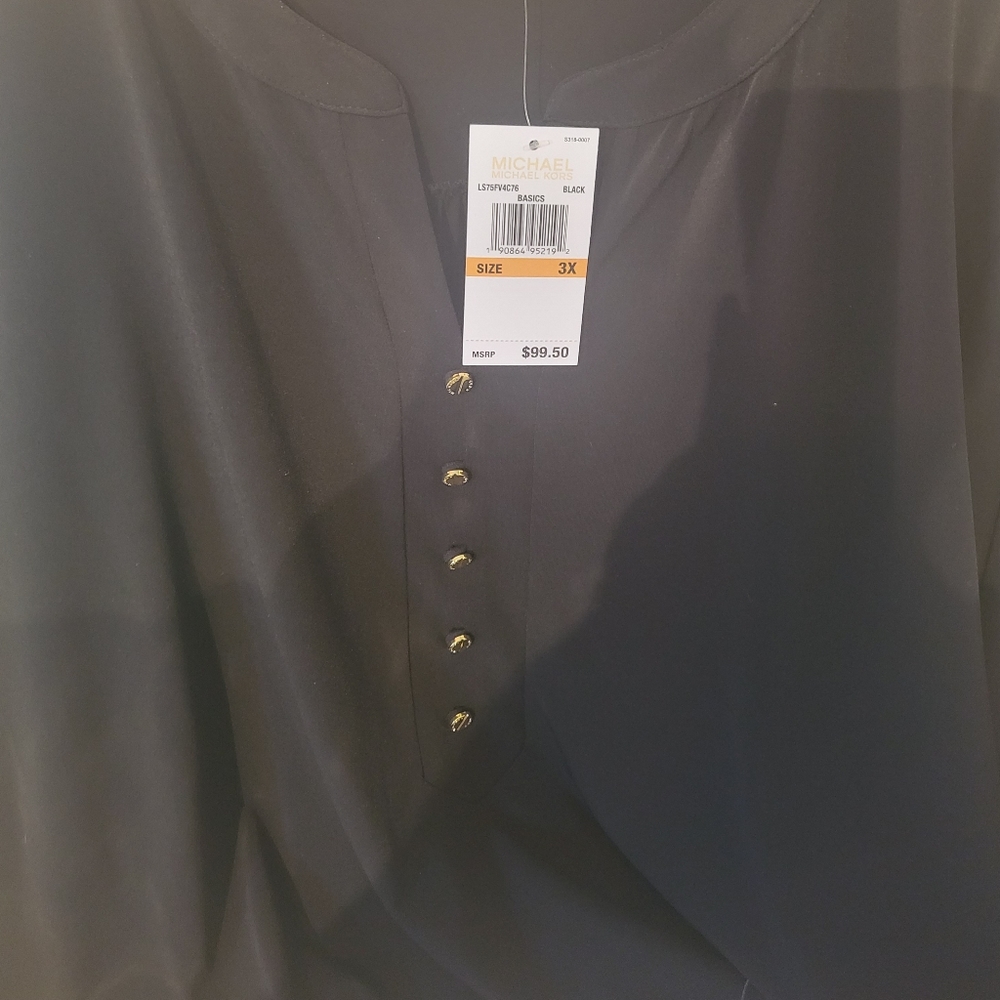 NWT MICHAEL KORS 3X BLOUSE